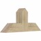 Ekena Millwork Portland Rough Sawn Timber Gable Bracket, Douglas Fir, 36"W x 16"H x 6"D x 6"F, 11/12 Pitch GBW036X16X0606POR00RDF - alternate 3